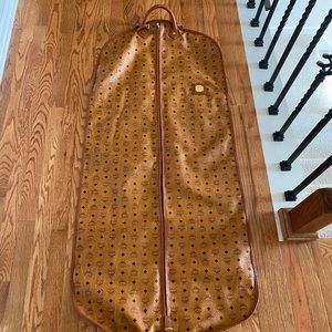 Vintage MCM Travel Leather Garment Bag